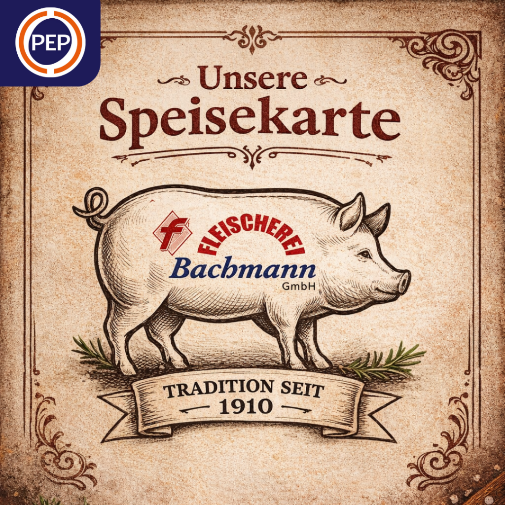 Fleischerei Bachmann – der Speiseplan